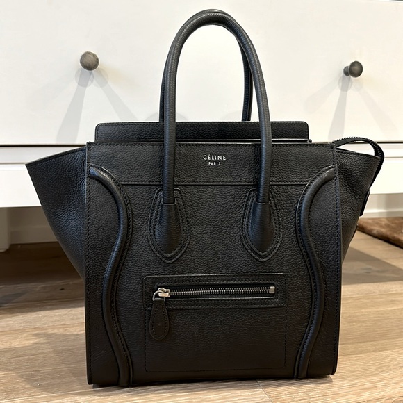 Celine Micro Luggage Handbag - Black - Picture 1 of 17
